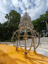 พระมหาเจดีย์ไตรภพ ไตรมงคล (เจดีย์สแตนเลส) (Tri Bhumi Tri Mongkol Stupa (Stainless Stupa))